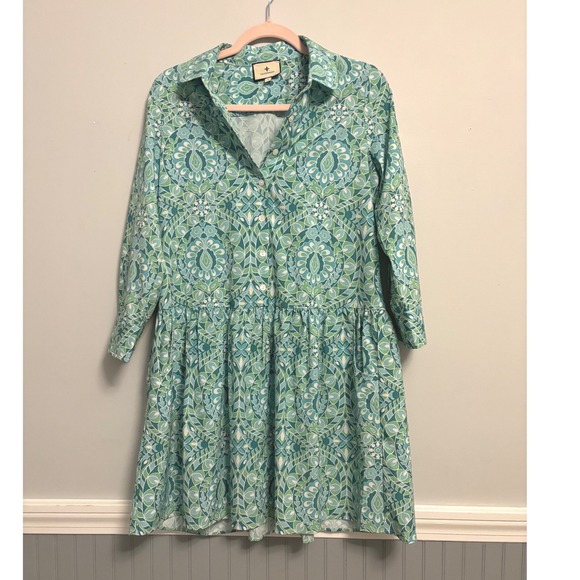 Tuckernuck Mykonos Hayes Button Up Shirtdress Size Small - Picture 3 of 8